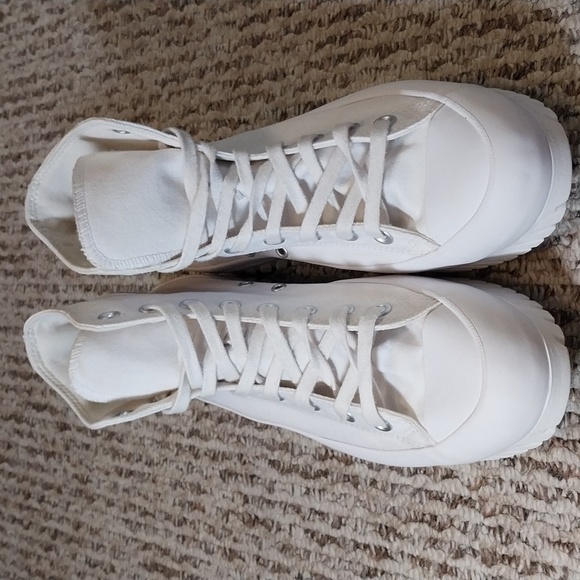 CONVERSE CHUCK TAYLOR ALL STAR LUGGED CANVAS 2.0 WHITE HI-TOP SNEAKERS s… - Picture 12 of 17